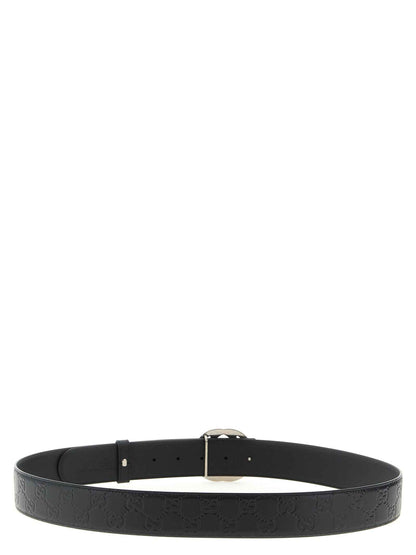 Black Calfskin Regular Belt
