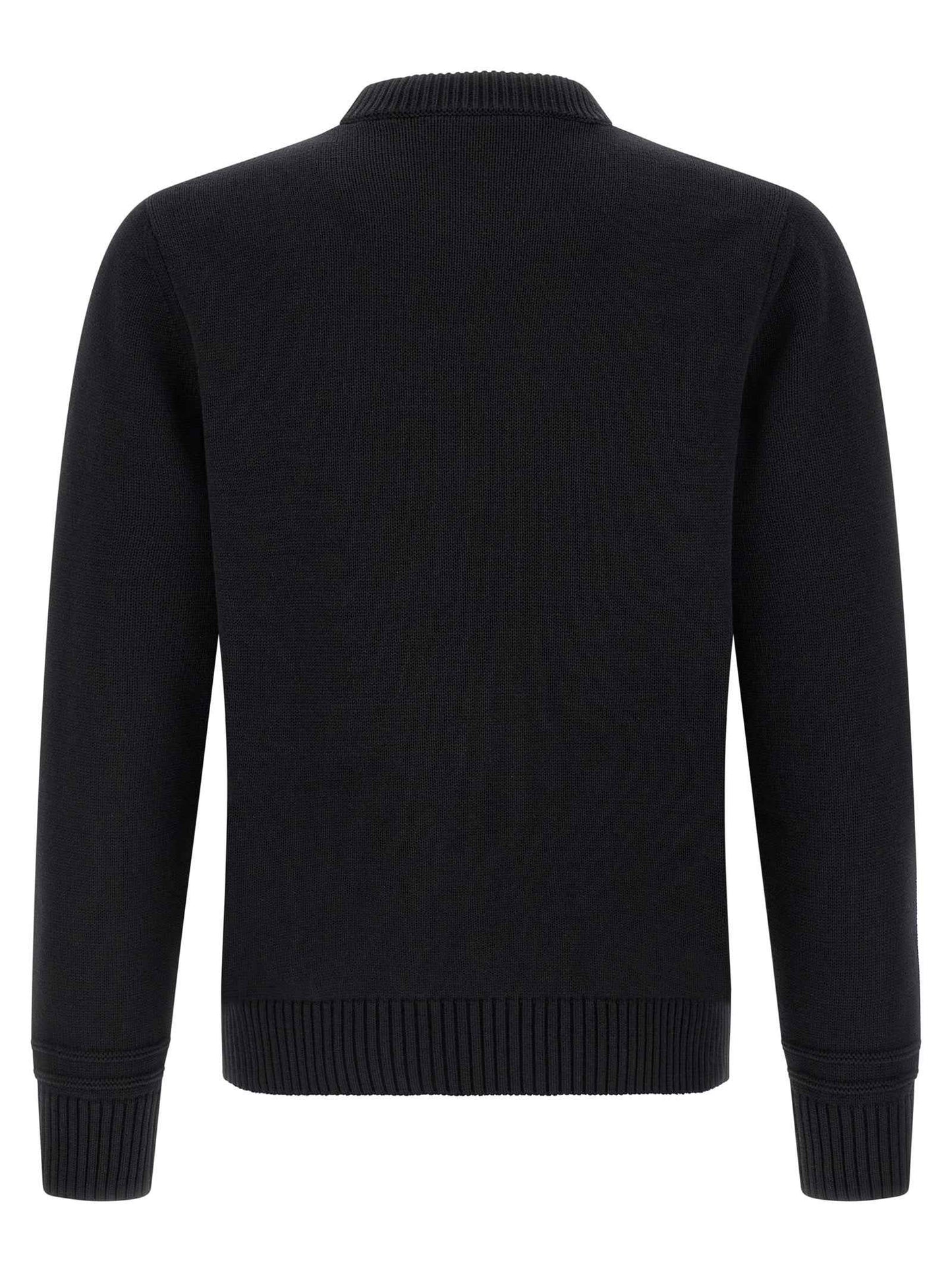 Black Cotton Cardigan