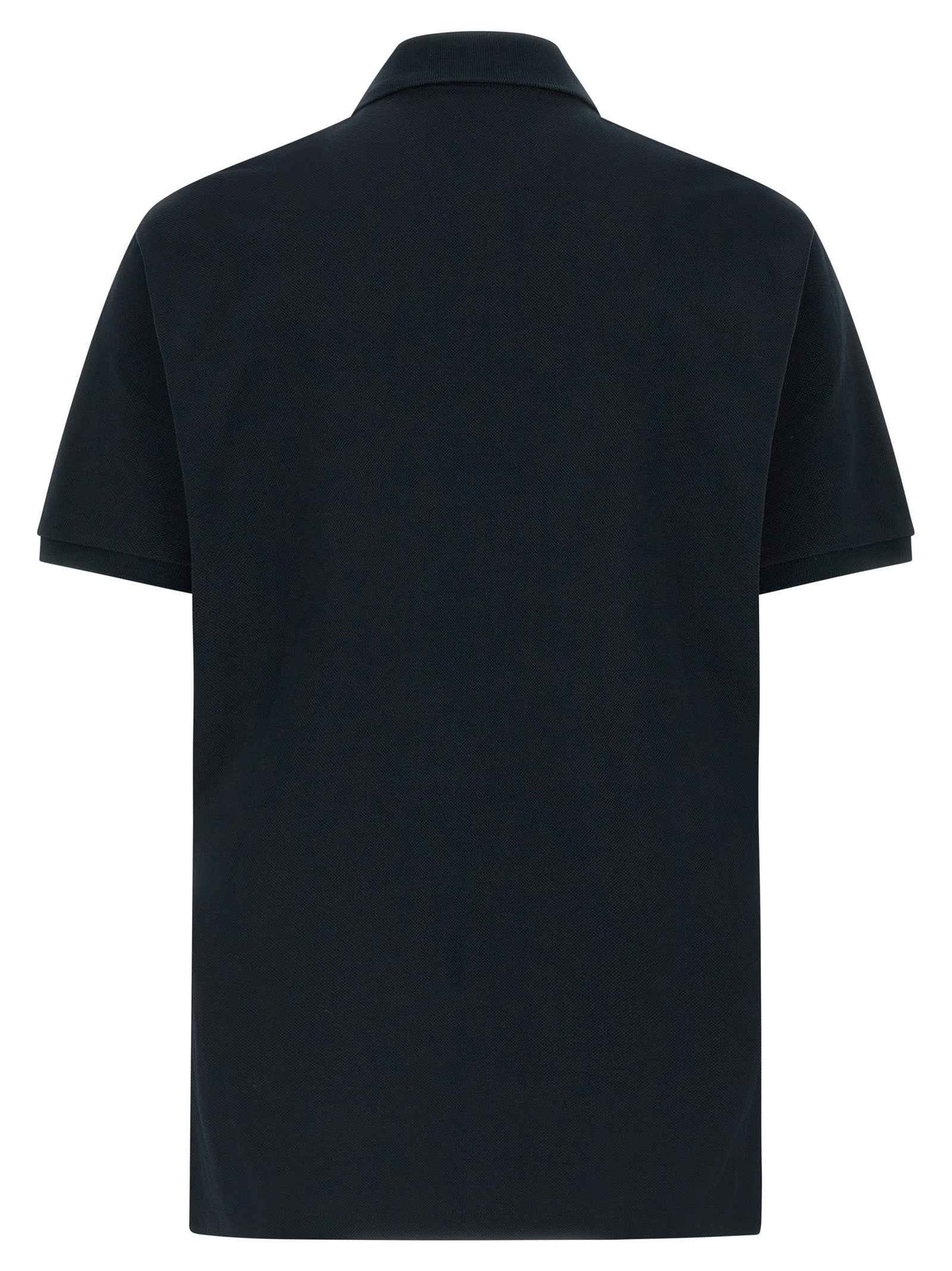Blue Cotton Polo Shirt