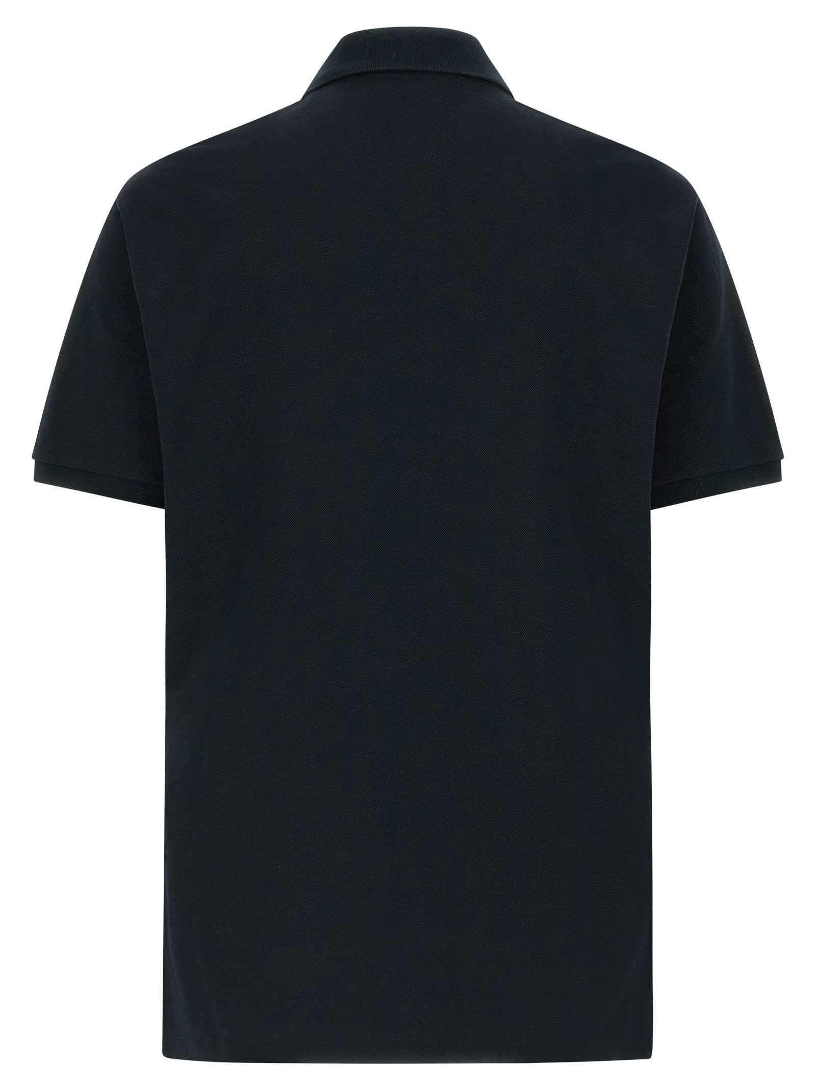 Blue Cotton Polo Shirt