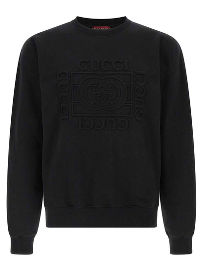 Black Cotton Sweatshirt