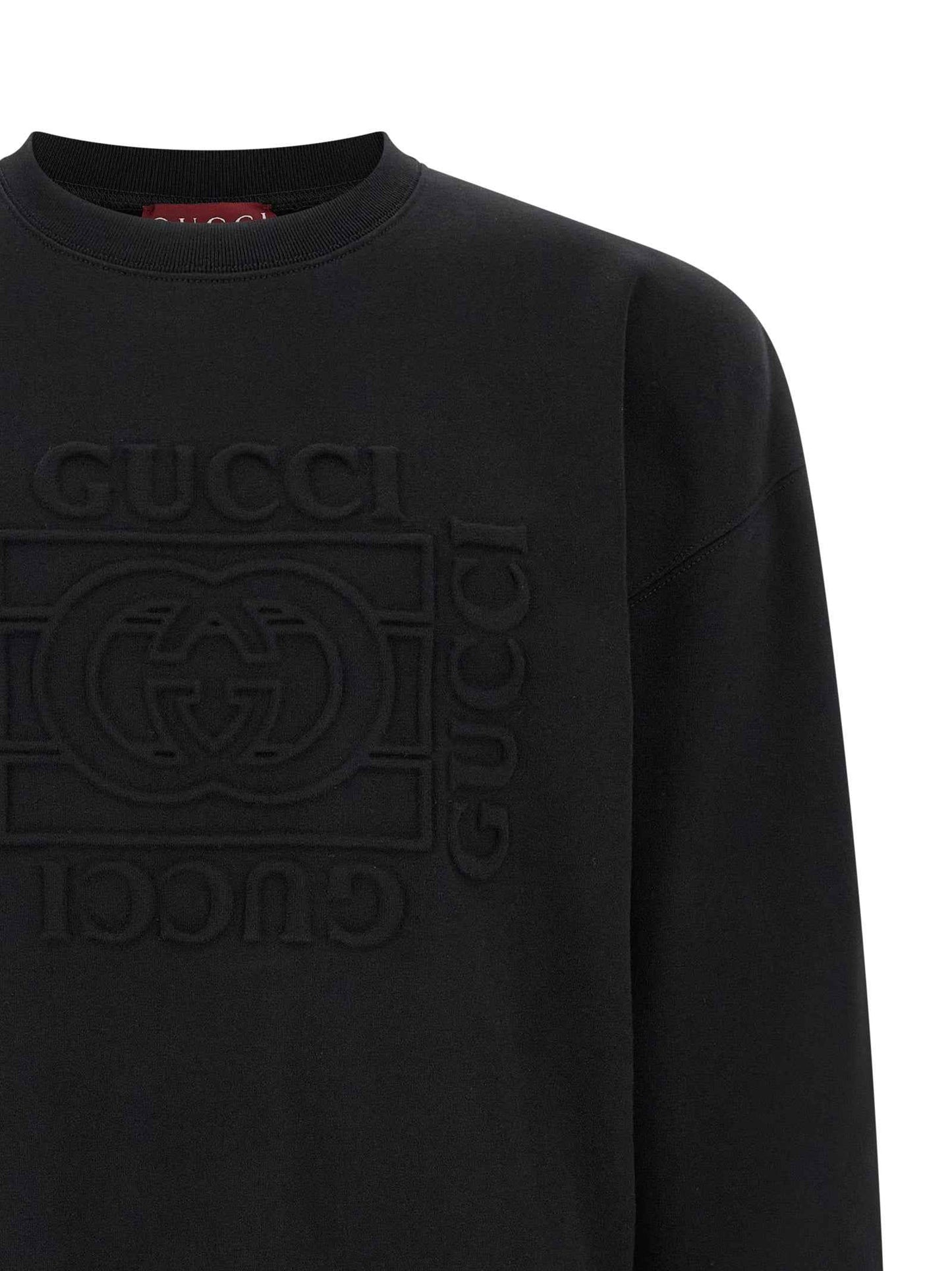 Black Cotton Sweatshirt