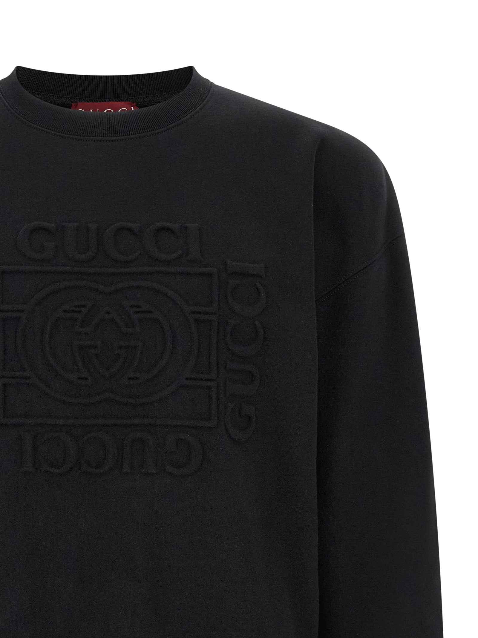 Black Cotton Sweatshirt