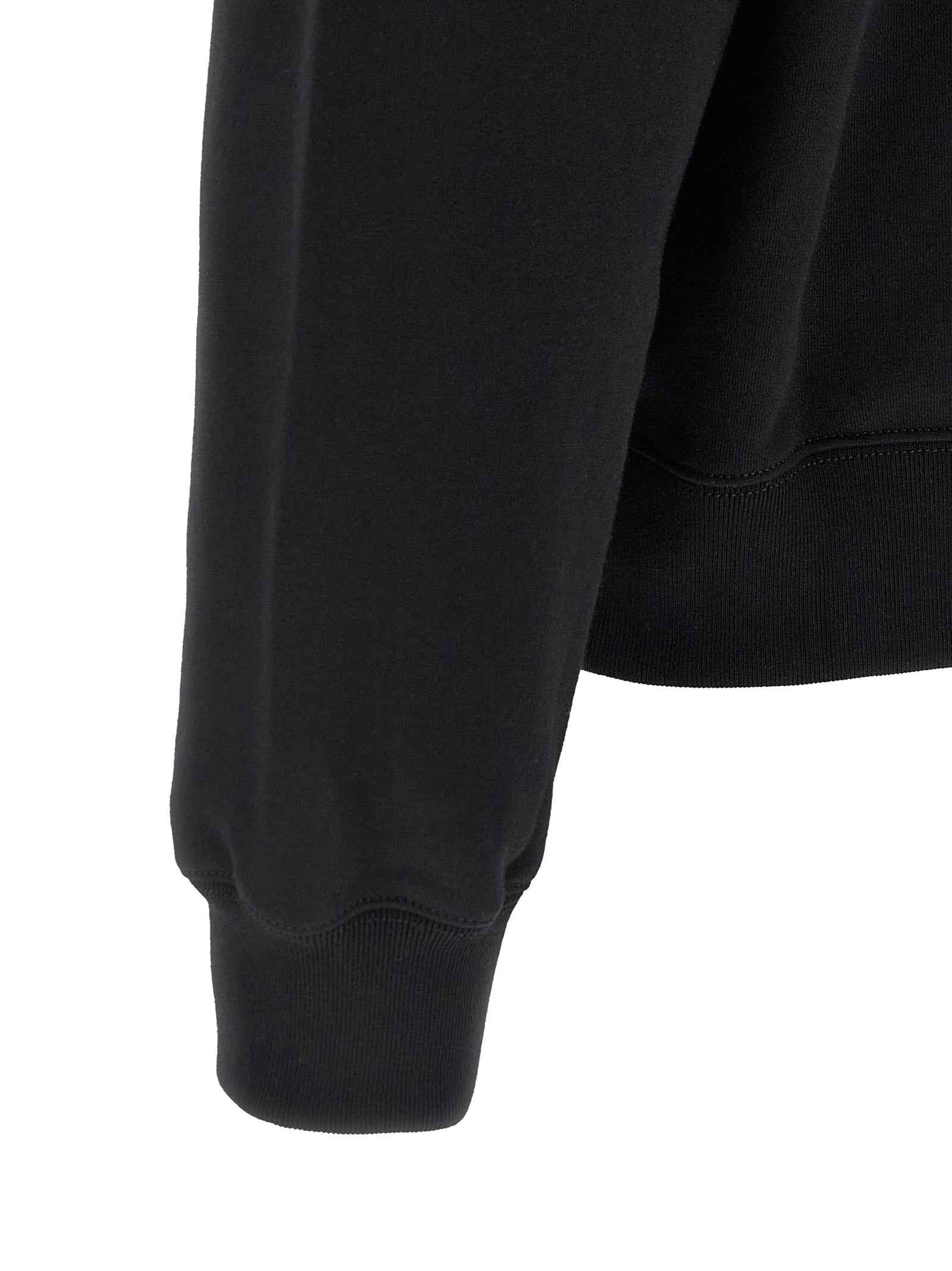 Black Cotton Sweatshirt