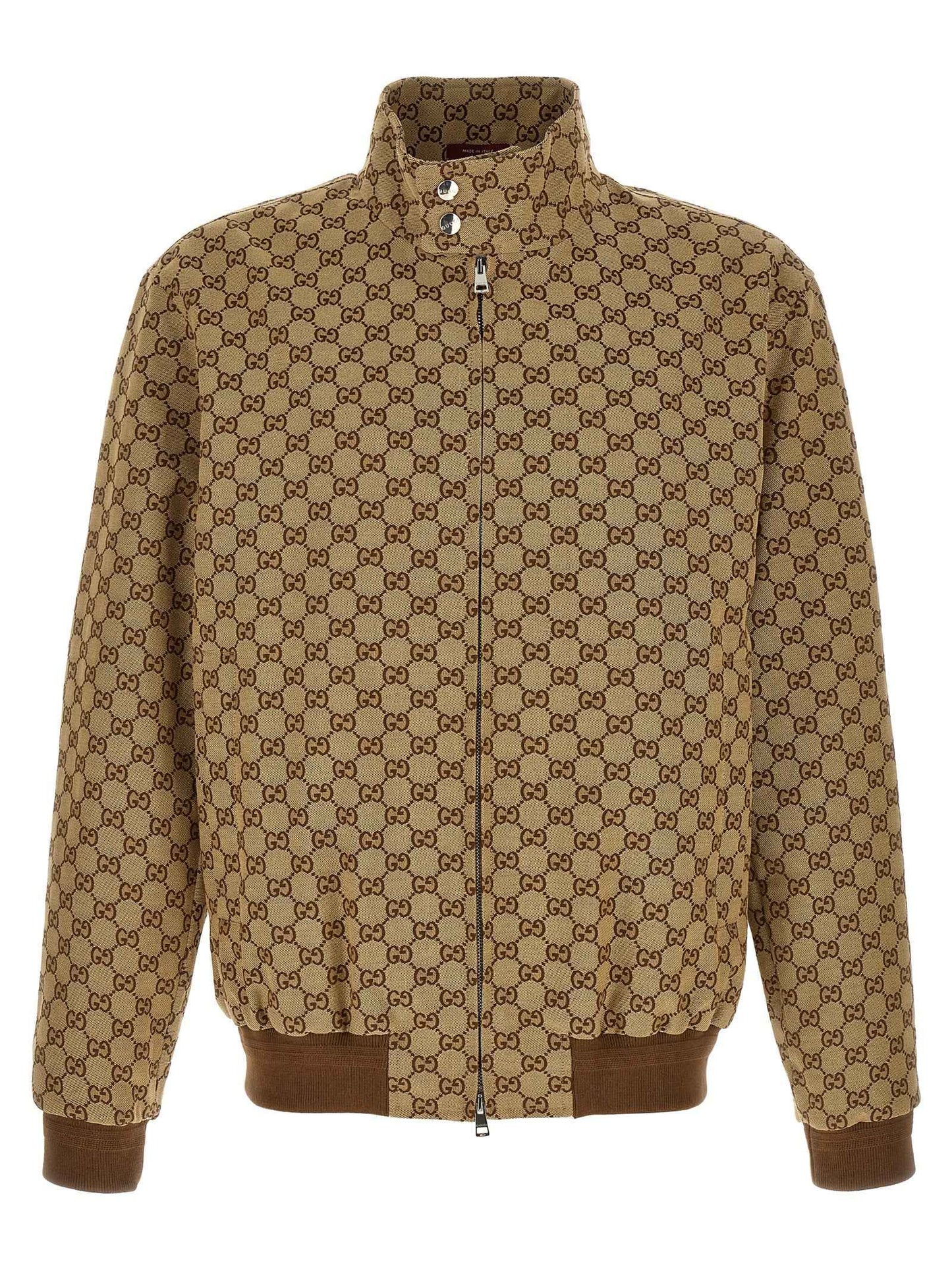 Beige Cotton Bomber