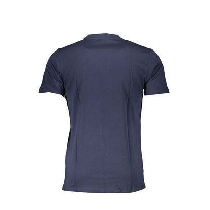 Blue Cotton Men's T-Shirt