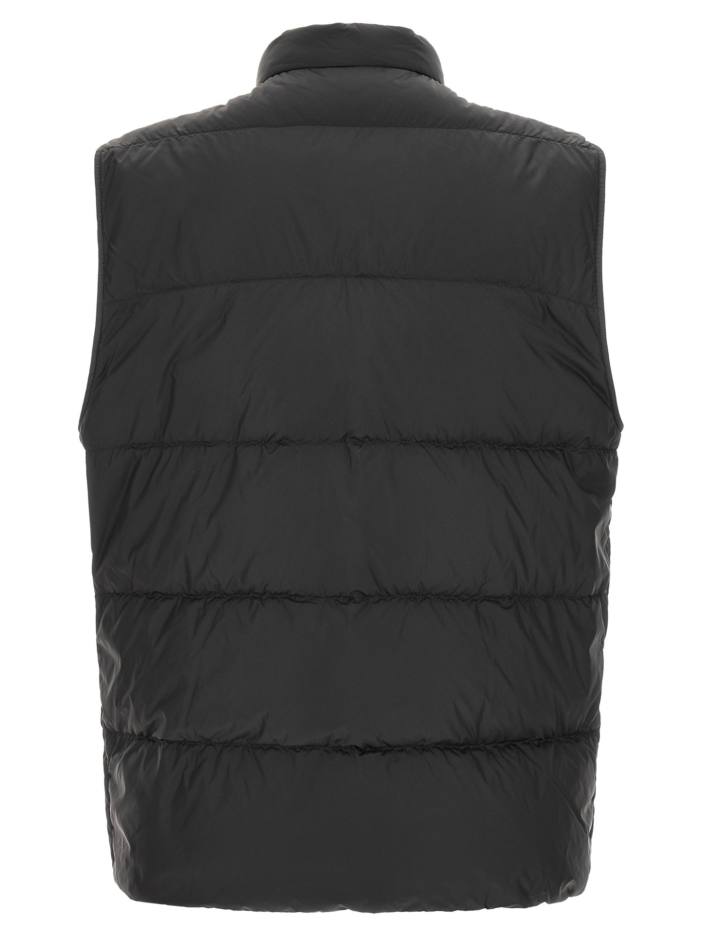 Black Polyamide Sleeveless Jacket