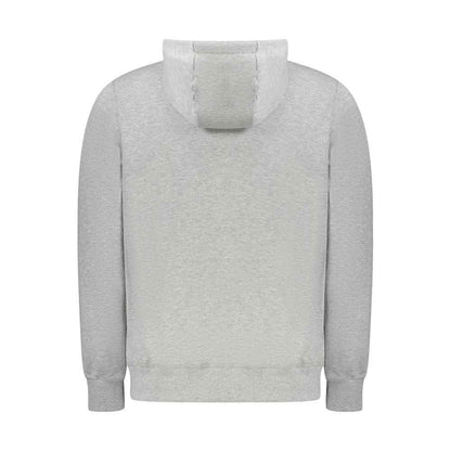 Gray Cotton Mens Sweater Hoodie