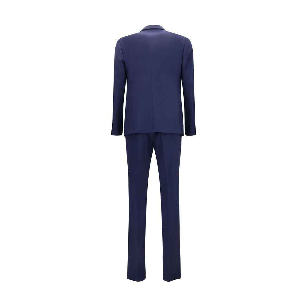 Blue Wool Oves Aries Two-Piece Suit
