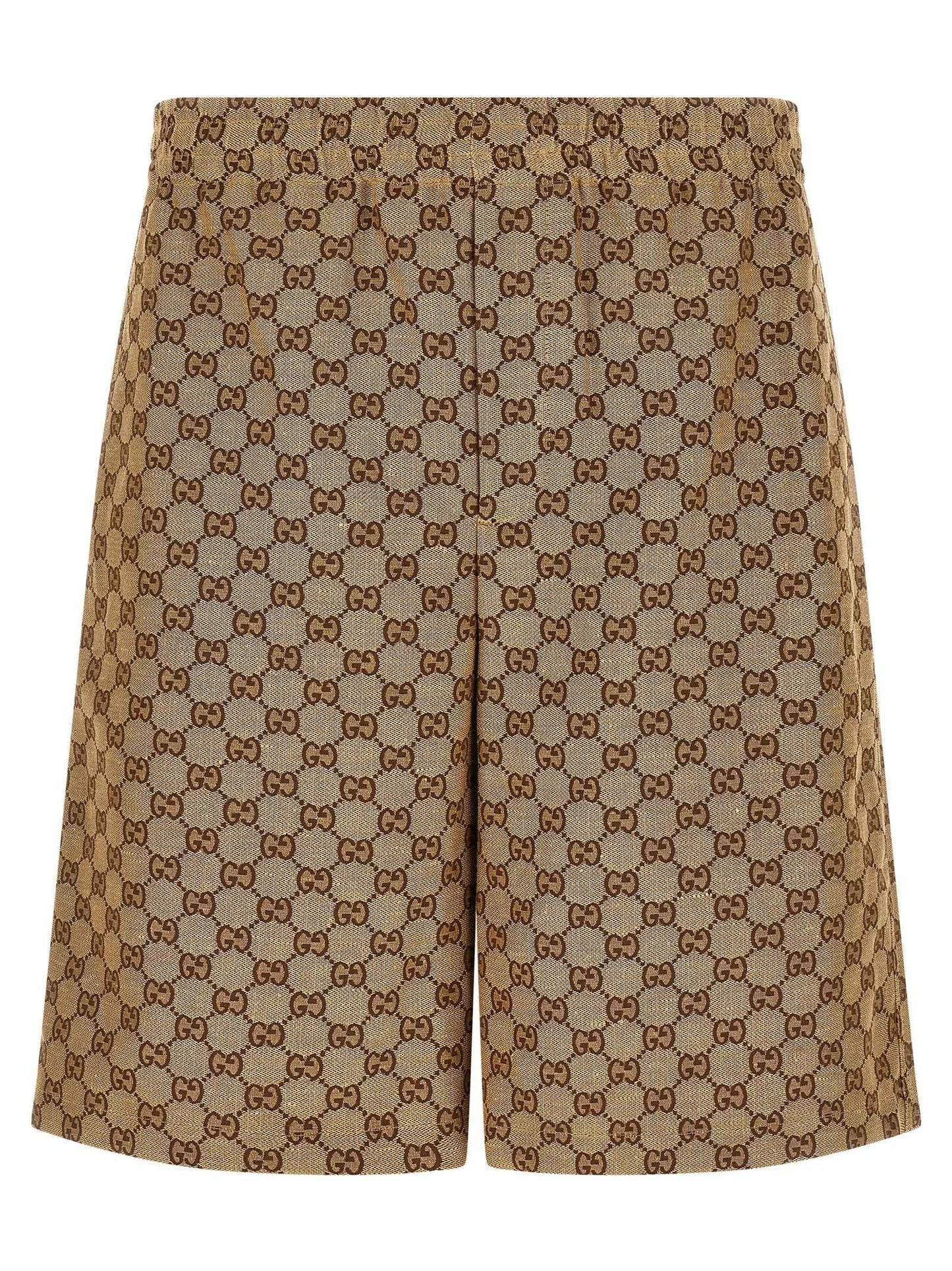 Beige Linen Bermuda Shorts