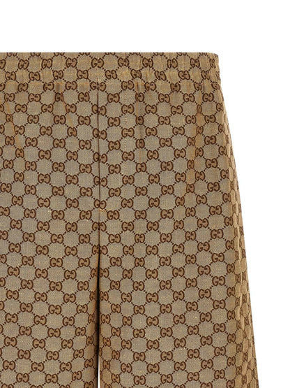 Beige Linen Bermuda Shorts