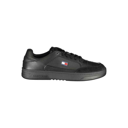 Black Polyurethane Men's Sneaker
