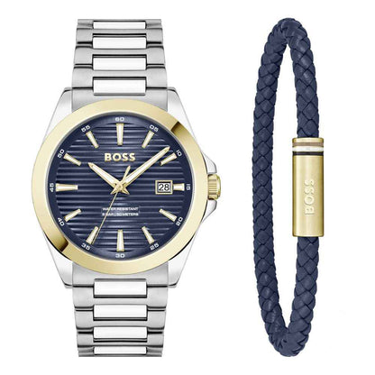 Gray Stainless Steel Dress Watch