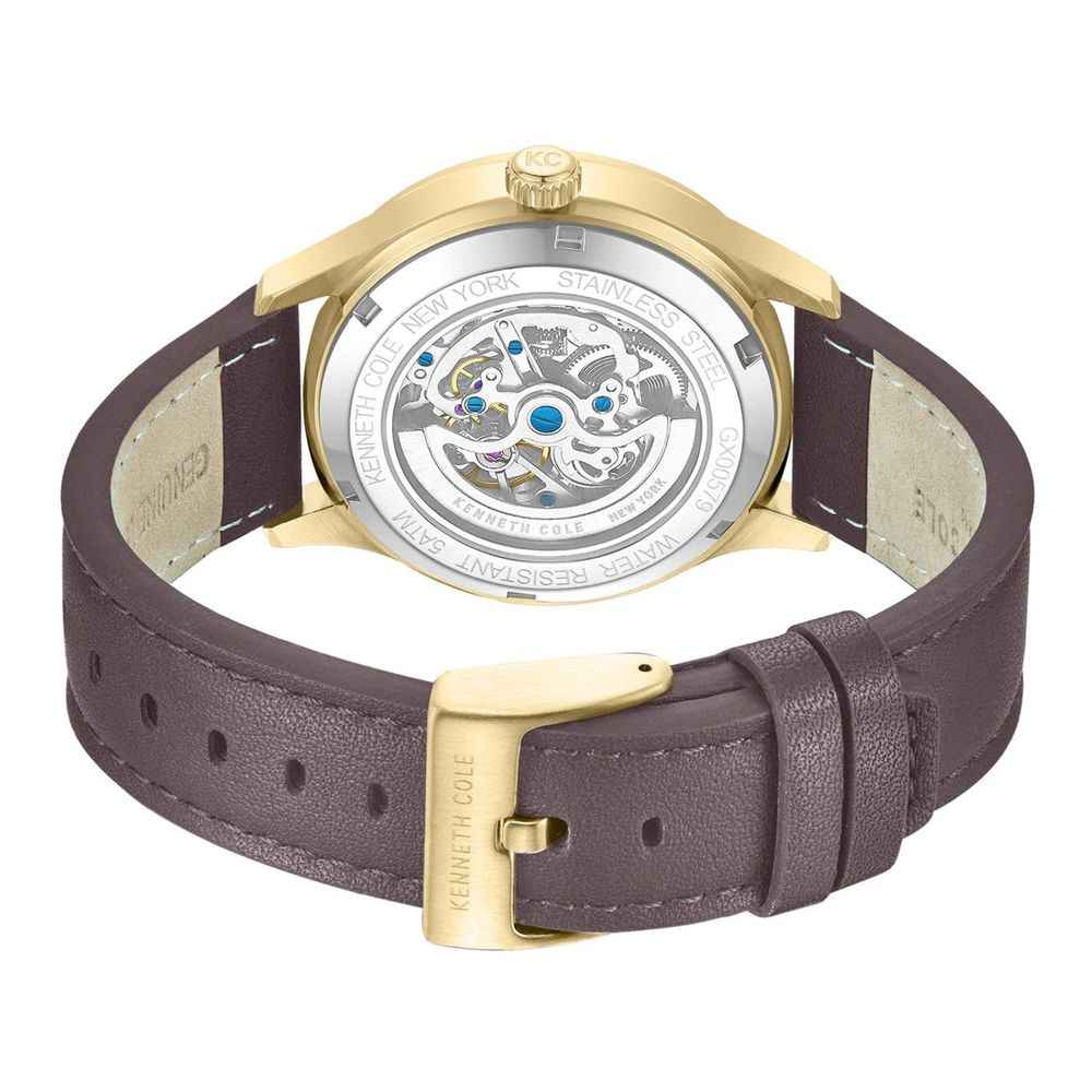 Brown Leather Dress Watch