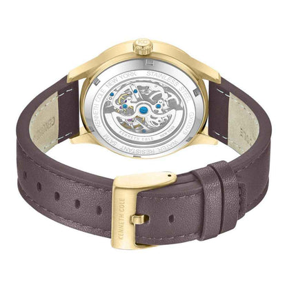 Brown Leather Dress Watch