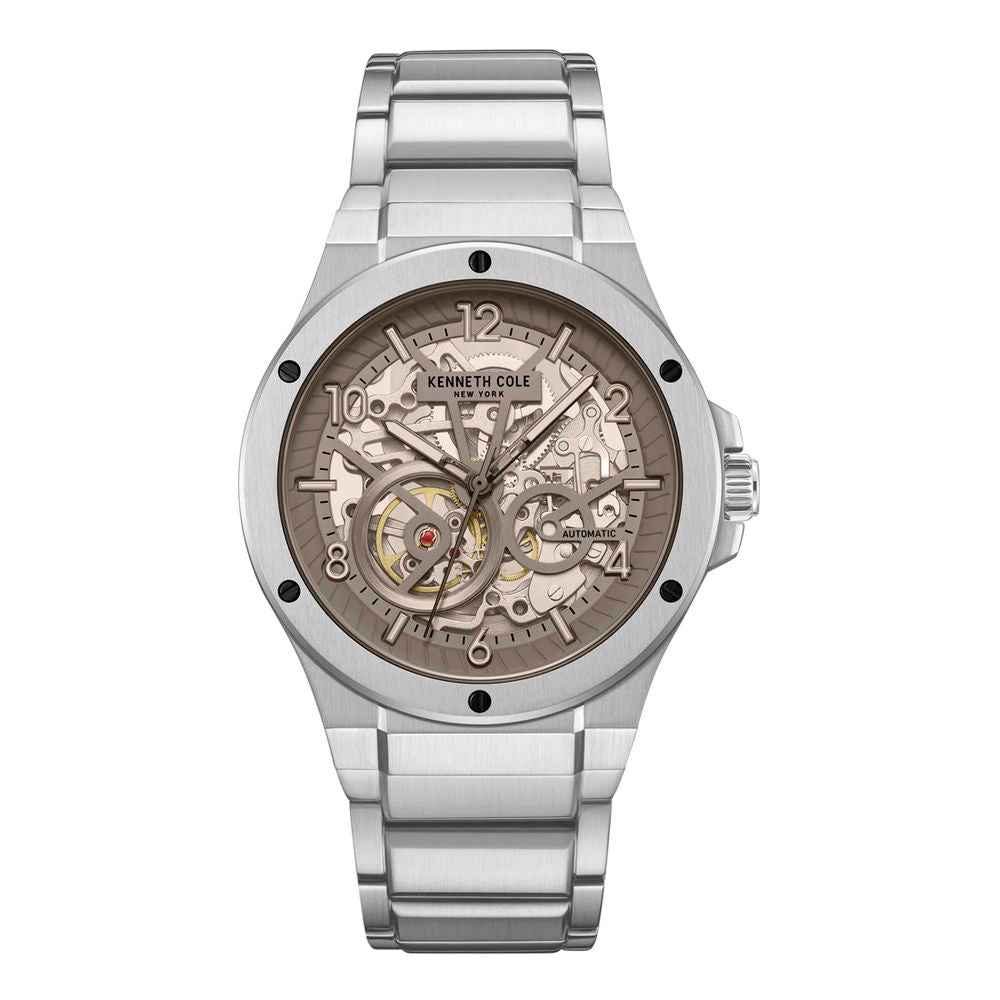Gray Stainless Steel Dress Watch