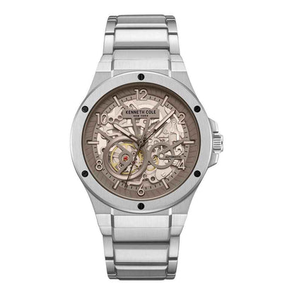 Gray Stainless Steel Dress Watch