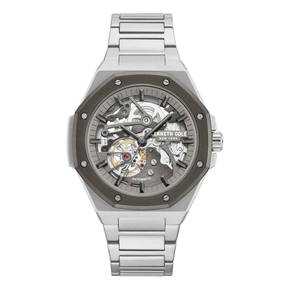 Gray Stainless Steel Dress Watch