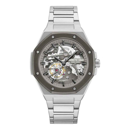 Gray Stainless Steel Dress Watch