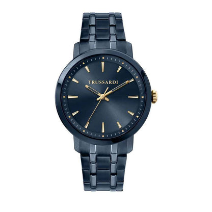 Blue Stainless Steel Dress Watch