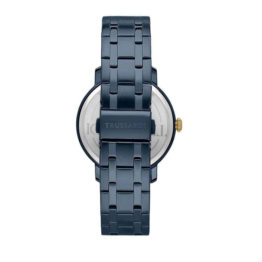 Blue Stainless Steel Dress Watch