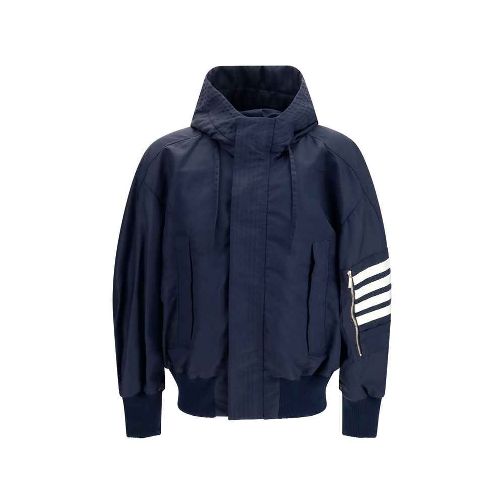 Black Cotton Shell Jacket