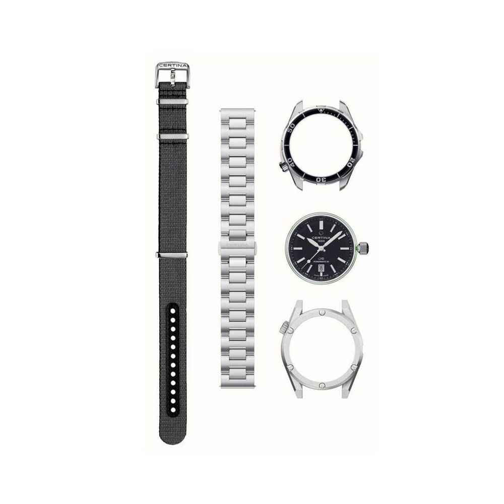 Gray Stainless Steel Dress Watch