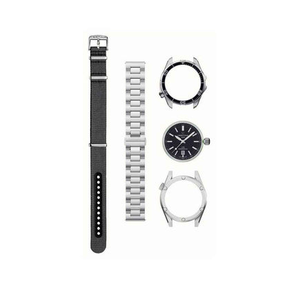 Gray Stainless Steel Dress Watch