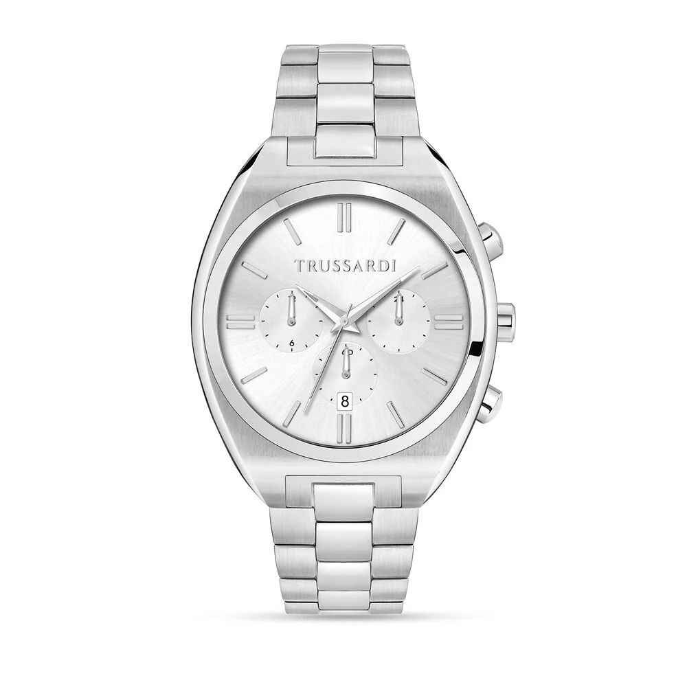 Gray Stainless Steel Bracelet Watch