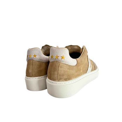 Beige Suede Men Sneaker