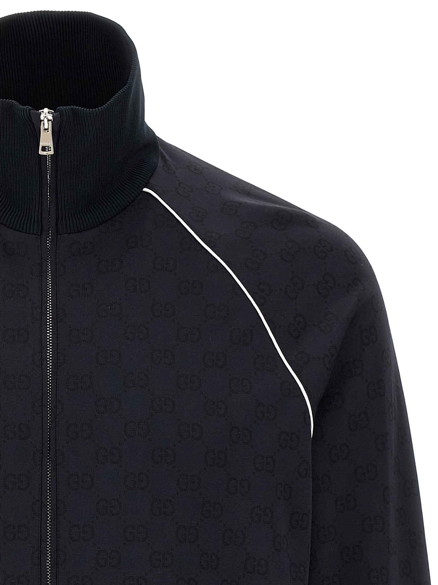 Blue Polyamide Sweatshirt