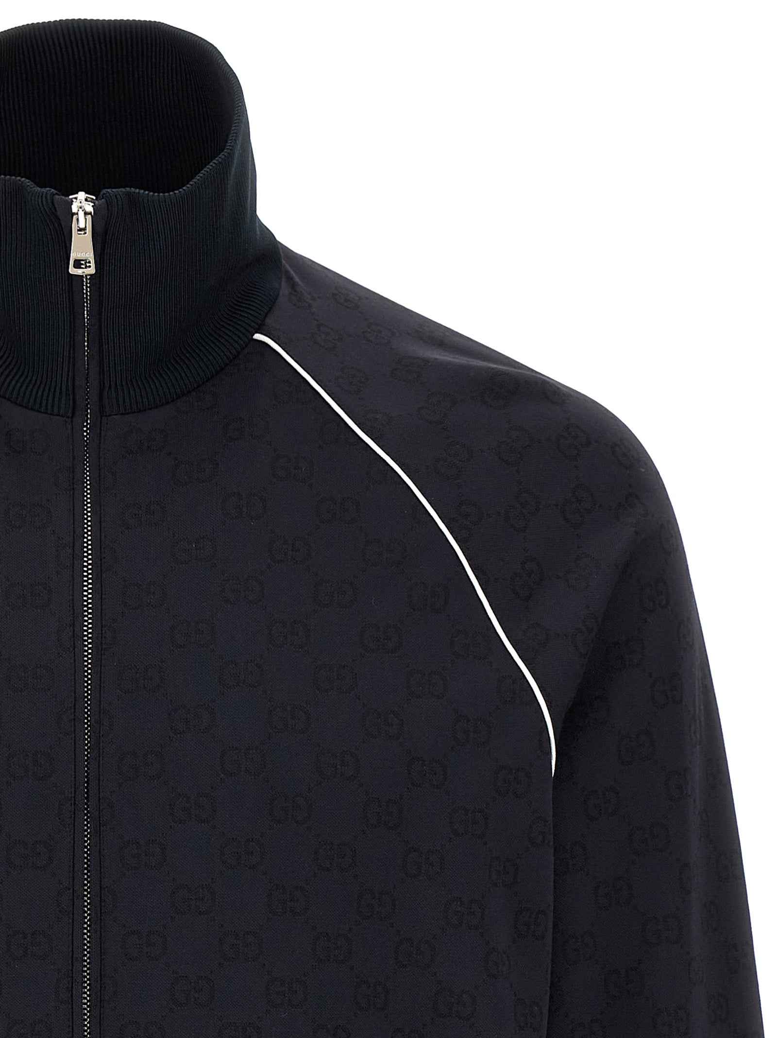 Blue Polyamide Sweatshirt