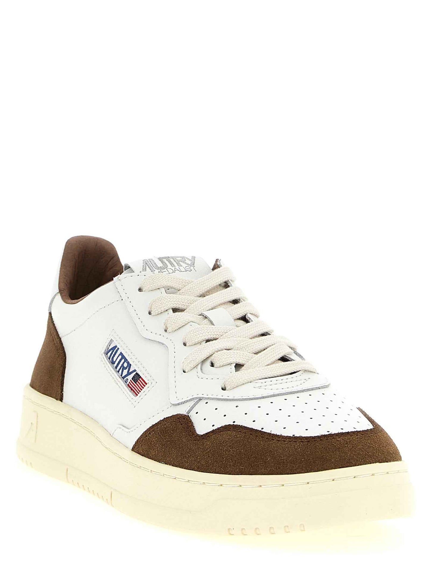 Brown Cowhide Low Top Sneakers