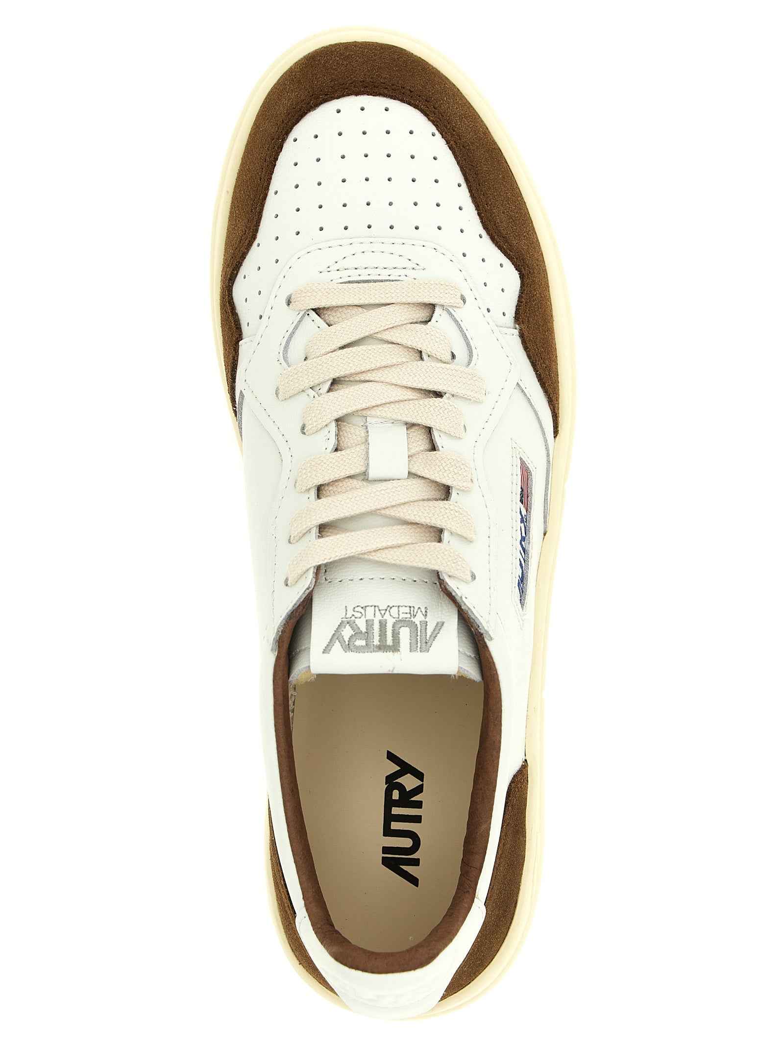 Brown Cowhide Low Top Sneakers