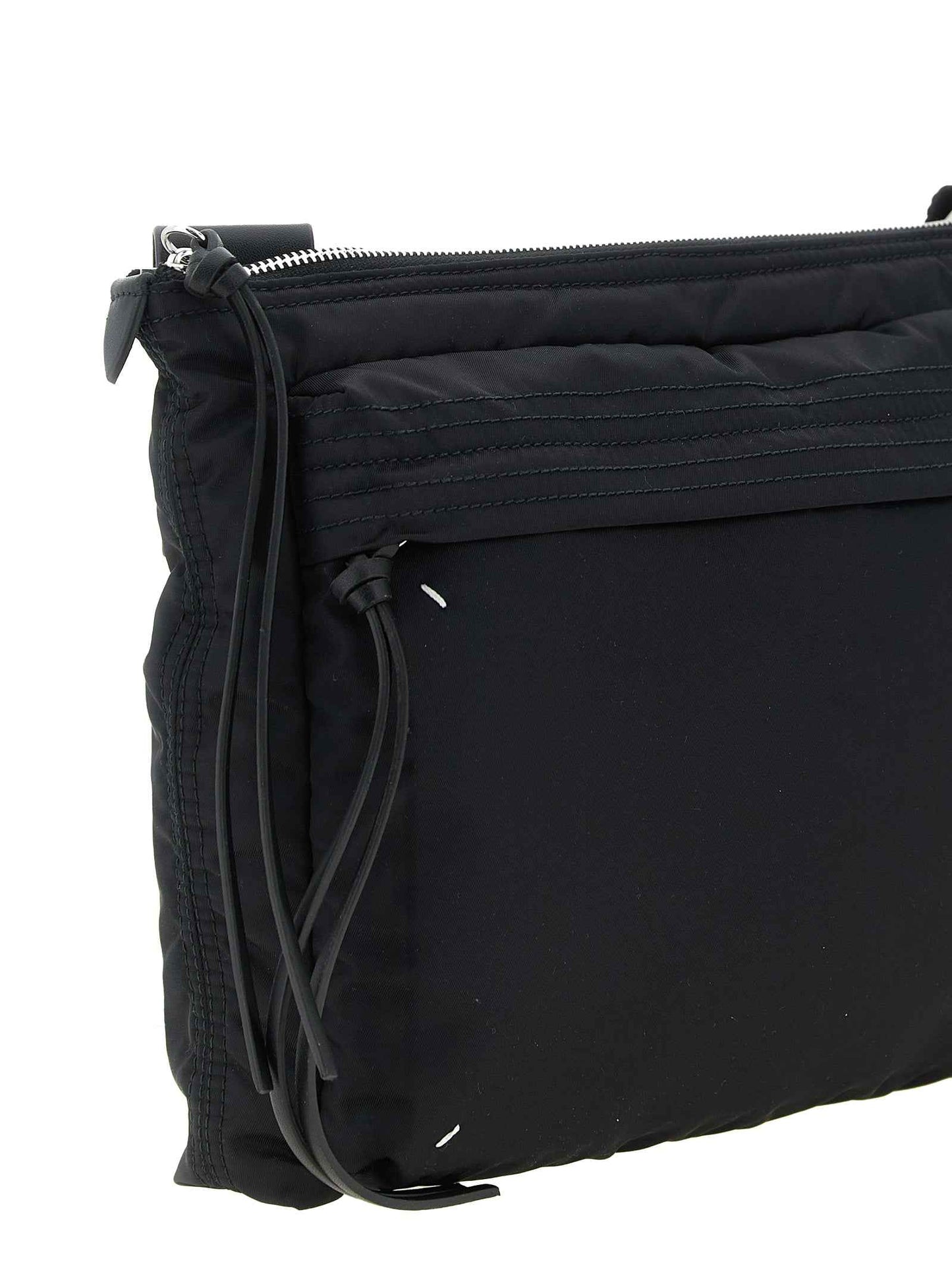 Black Polyamide Crossbody Bag