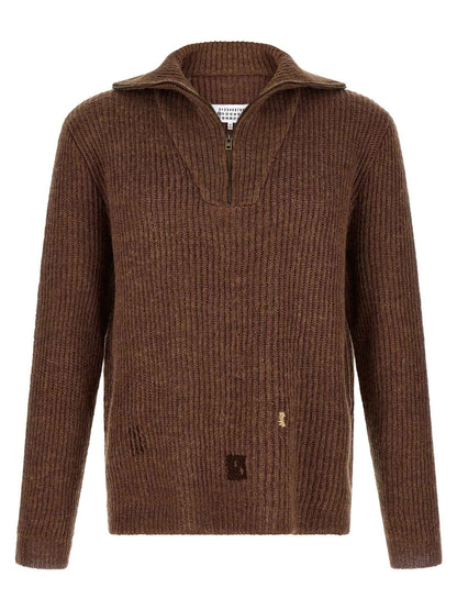 Brown Linen Cardigan