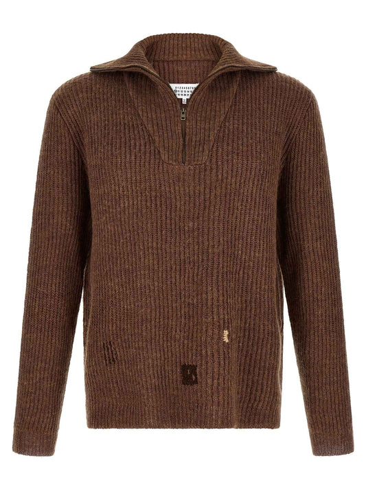 Brown Linen Cardigan