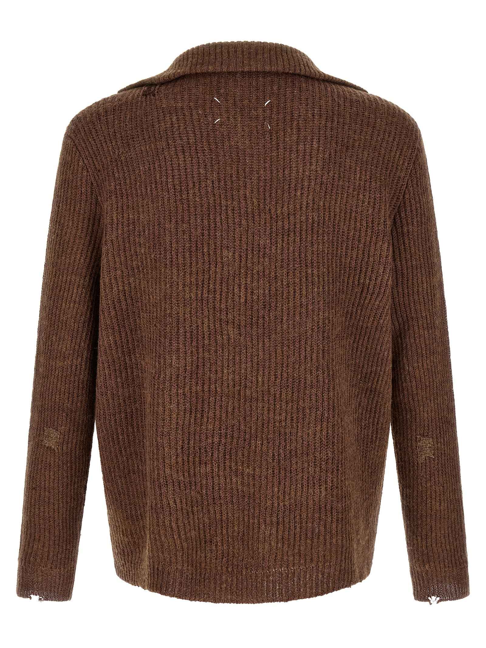 Brown Linen Cardigan