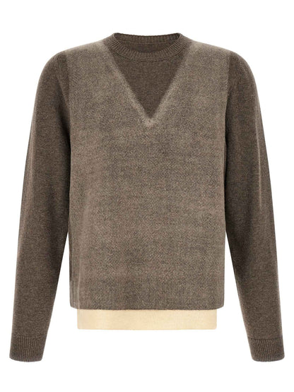 Brown Virgin Wool Cardigan