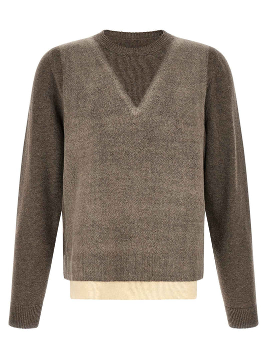 Brown Virgin Wool Cardigan