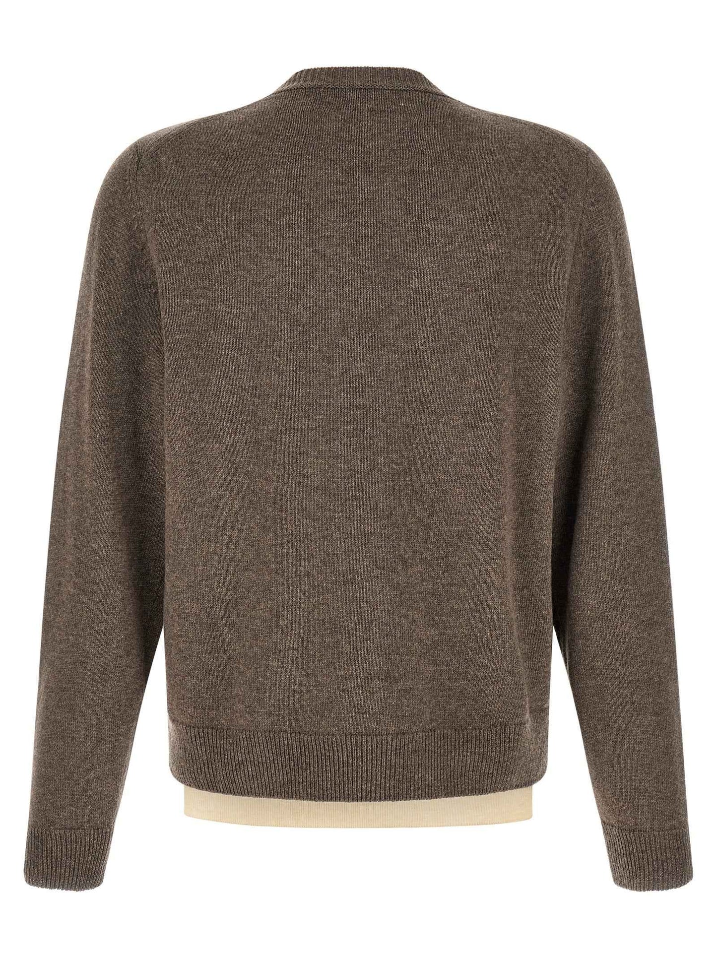 Brown Virgin Wool Cardigan