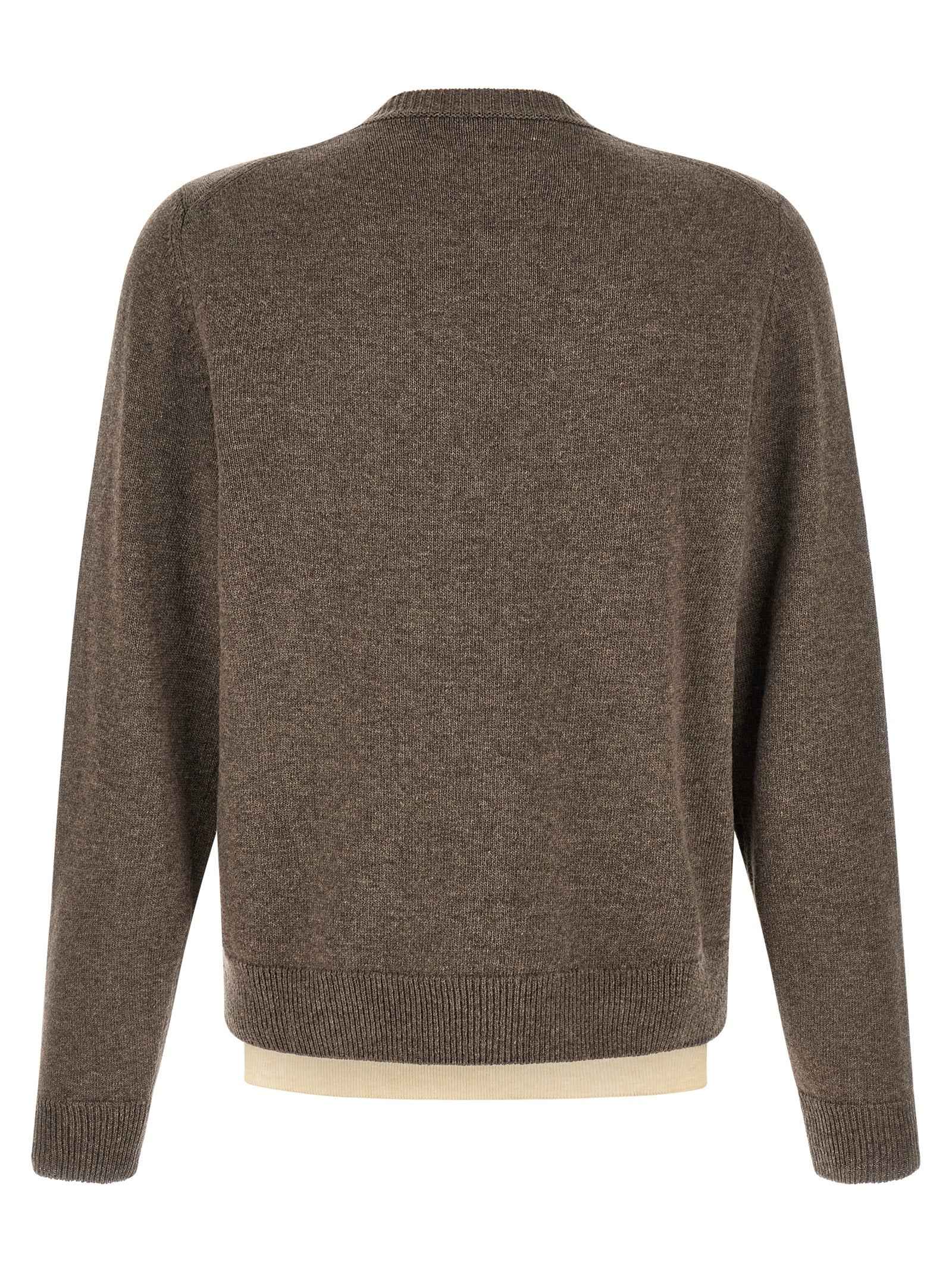 Brown Virgin Wool Cardigan