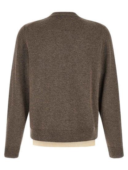 Brown Virgin Wool Cardigan