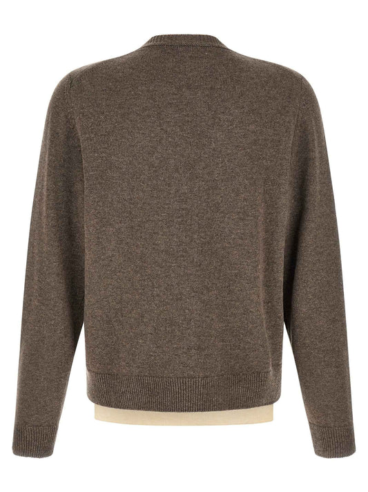 Brown Virgin Wool Cardigan