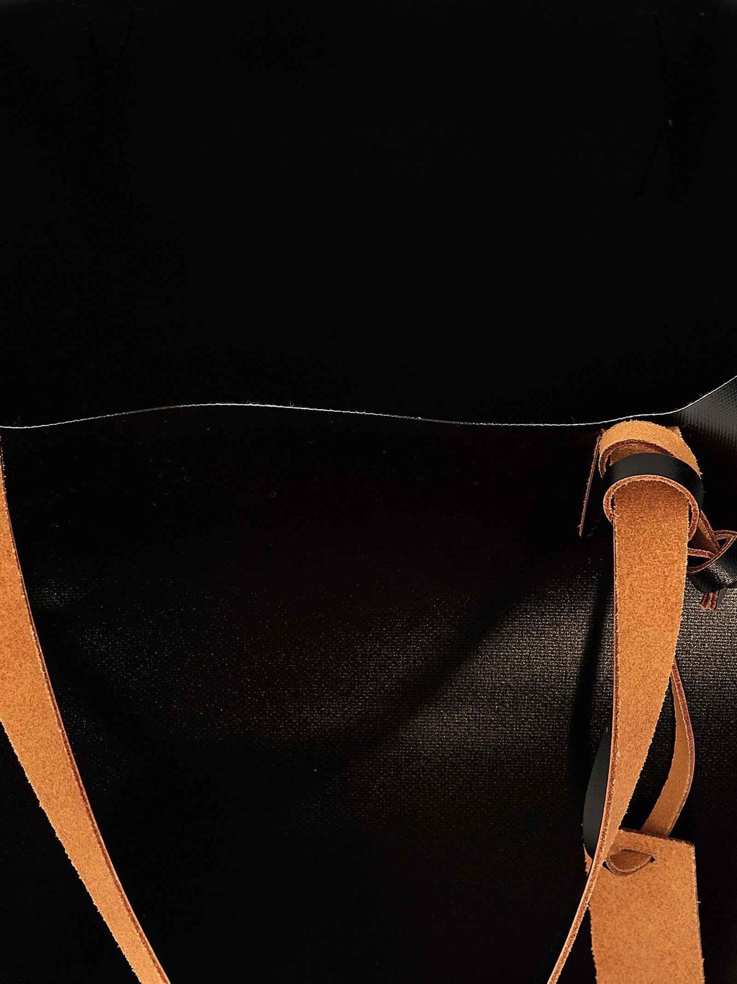 Black Polyethylene Tote Bag