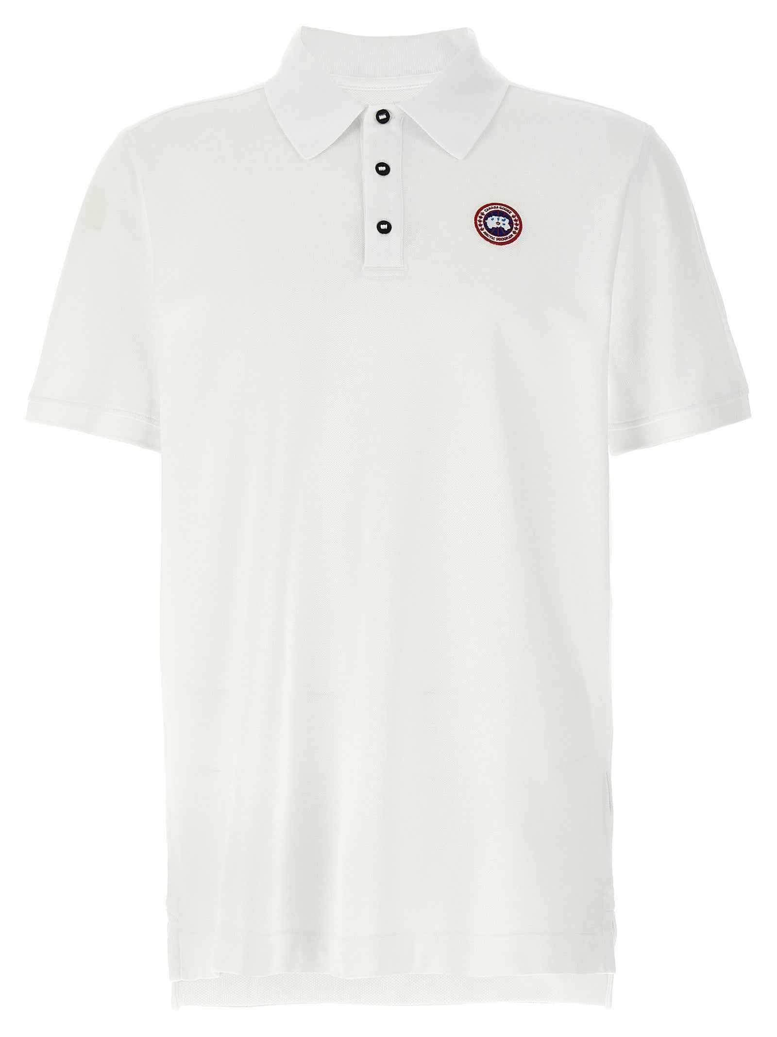 White Cotton Polo Shirt