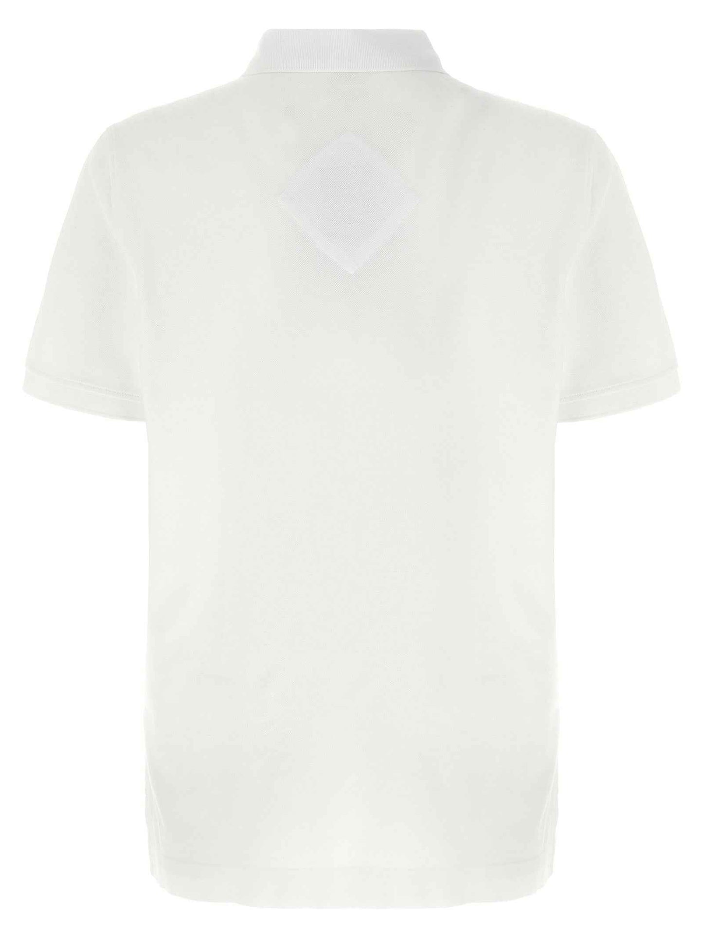 White Cotton Polo Shirt
