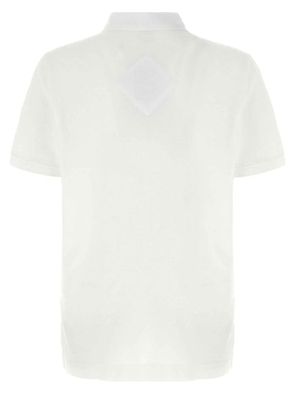 White Cotton Polo Shirt