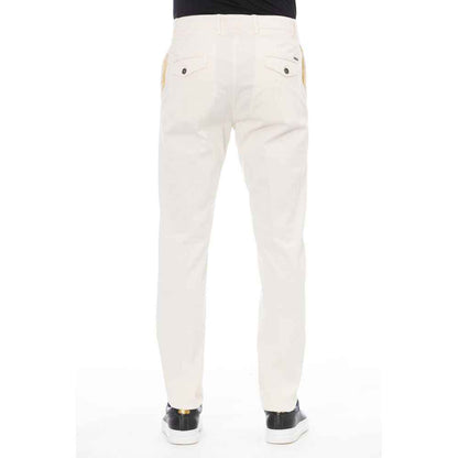Beige Cotton Men's Pant