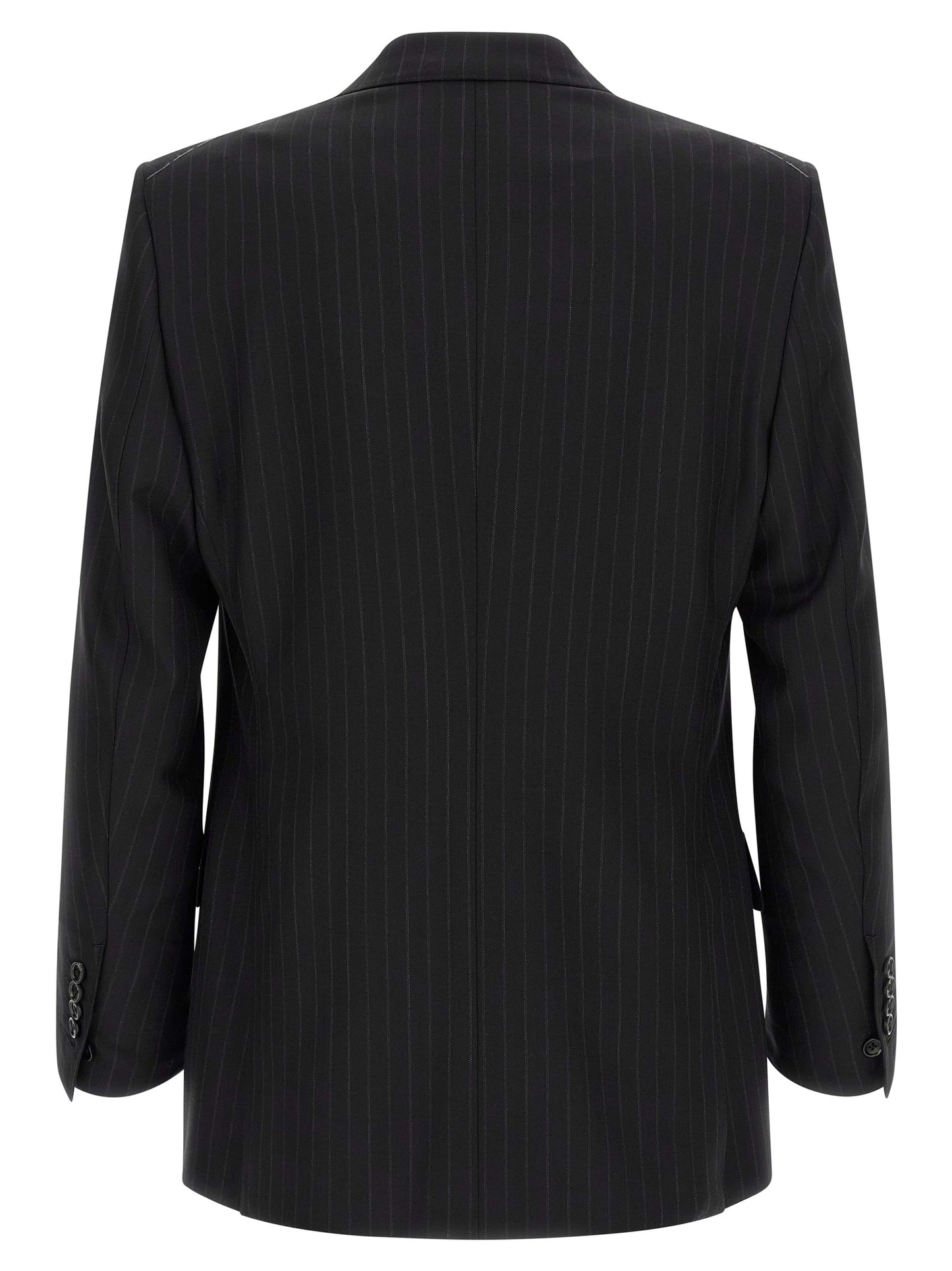 Black Wool Two-Piece Suit